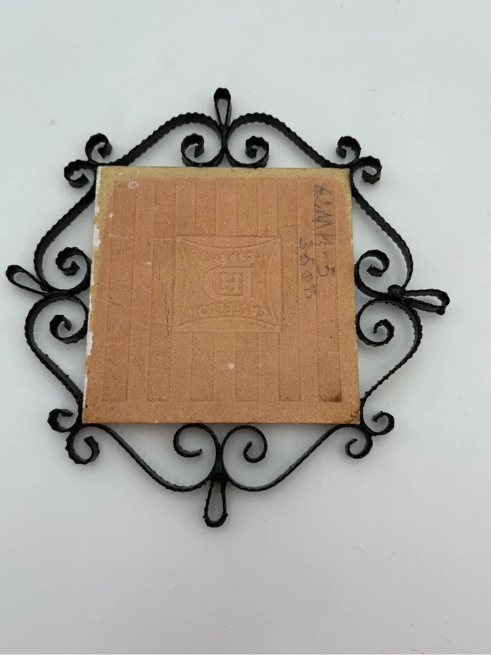 Vintage Matador Tile and Iron Scrollwork Trivet - Made in Spain